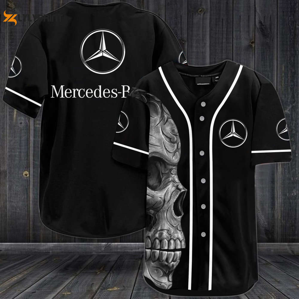 Mercedes-Benz Skull Baseball Jersey - lylyprint.com