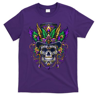 Mardi Gras Skull Top Hat New Orleans Witch Doctor Voodoo T-Shirt