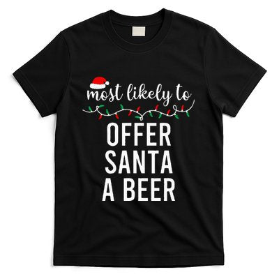 Most Likely To Christmas Matching Family Pajamas Funny T-Shirt