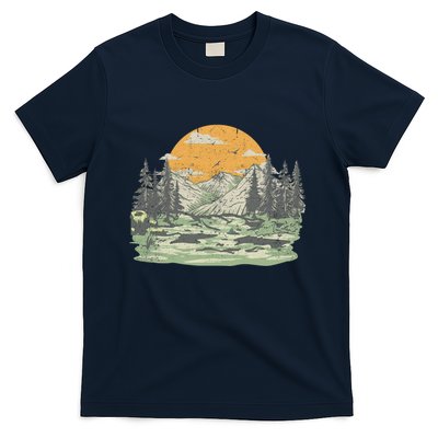 Mountain Nature Sunset Vintage T-Shirt