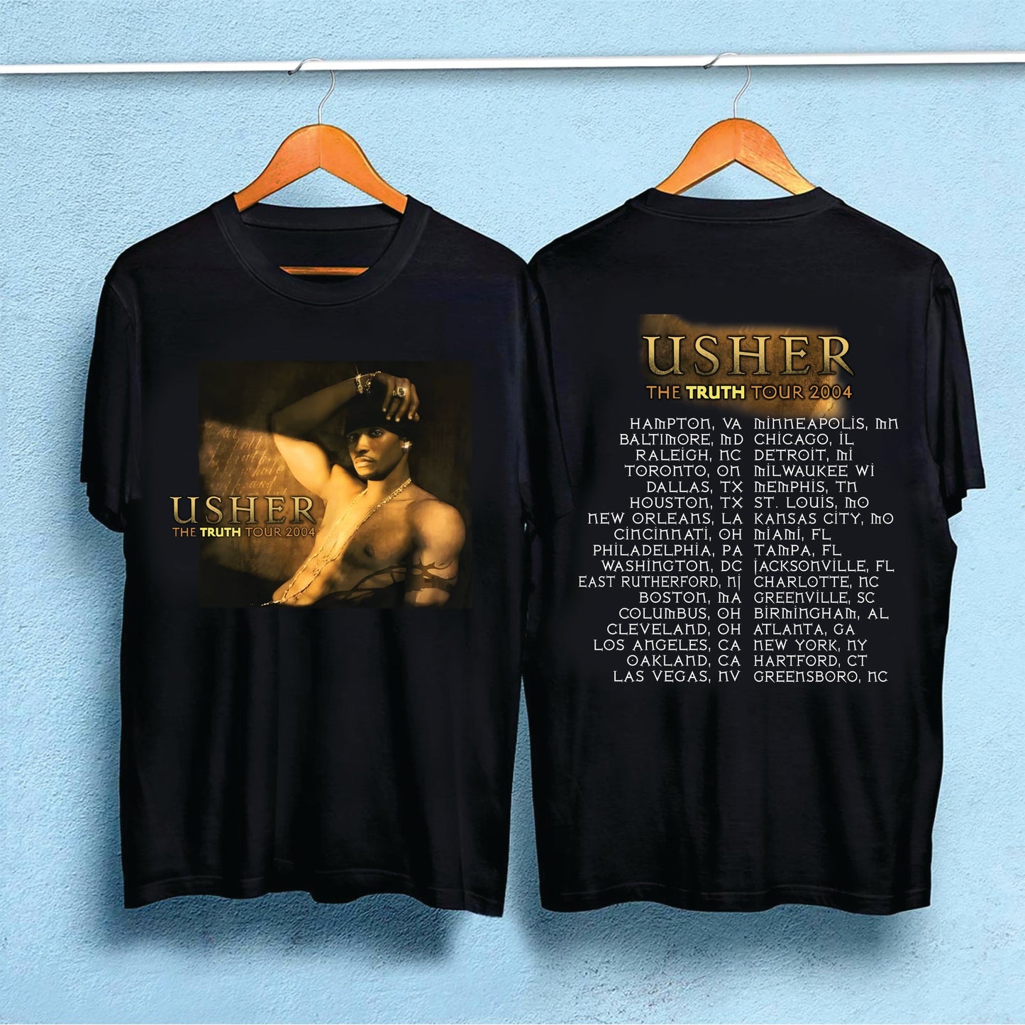 Vintage 2004 Usher The Truth Tour Tee Shirt