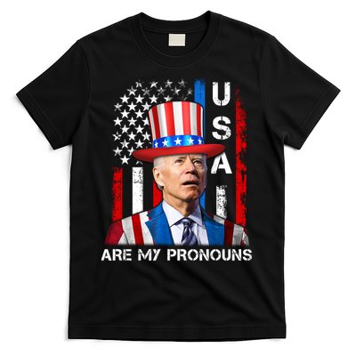 My Pronouns Are USA Joe Biden 4th Of July US American Flag T-Shirt