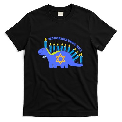 Menorasaurus Rex Funny Hanukkah T-Shirt