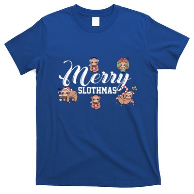 Merry Slothmas Funny Sloth Christmas Cute Animal Kingdom Cute Gift T-Shirt