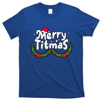 Merry Titmas Naughty Christmas Xmas T-Shirt