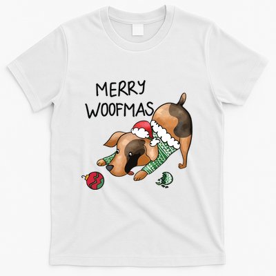 Merry Woofmas Dog Christmas T-Shirt
