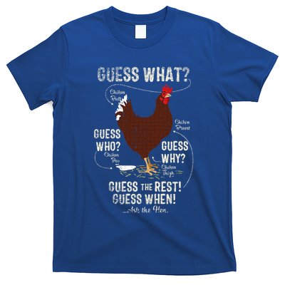 NEW! chicken butt guess why Chicken Thigh guess who POO T-Shirt