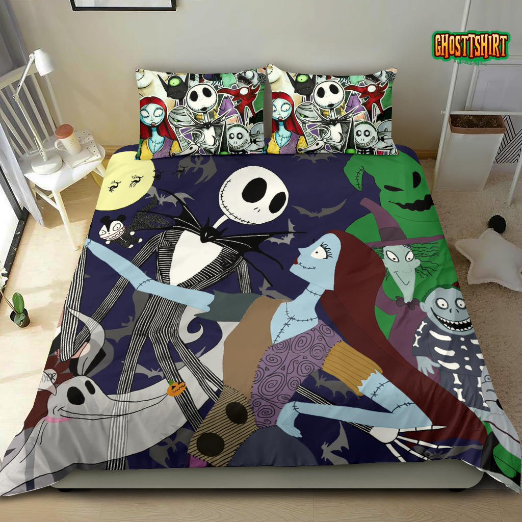 Nightmare Before Christmas Bedding Set 01 - Jack and Sally Merch