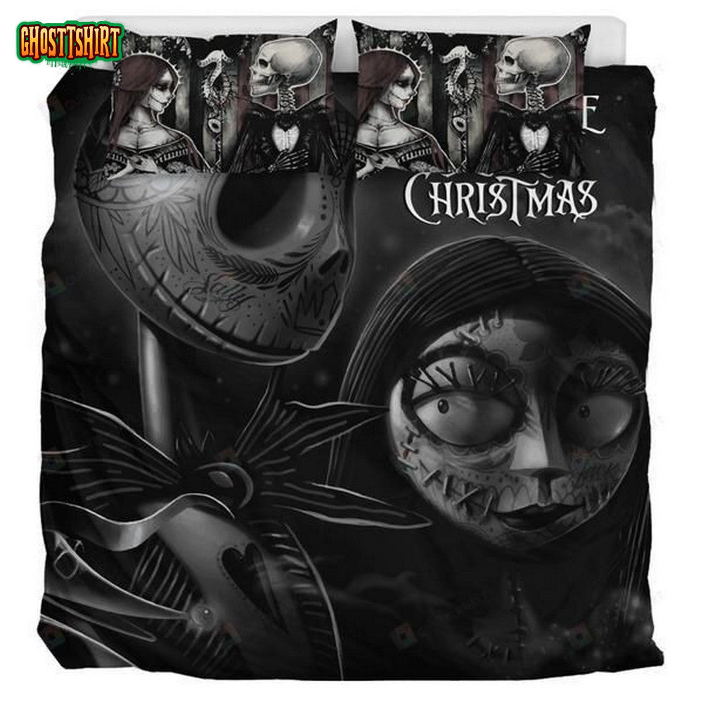 Nightmare Before Christmas Jack And Sally Bedding Set