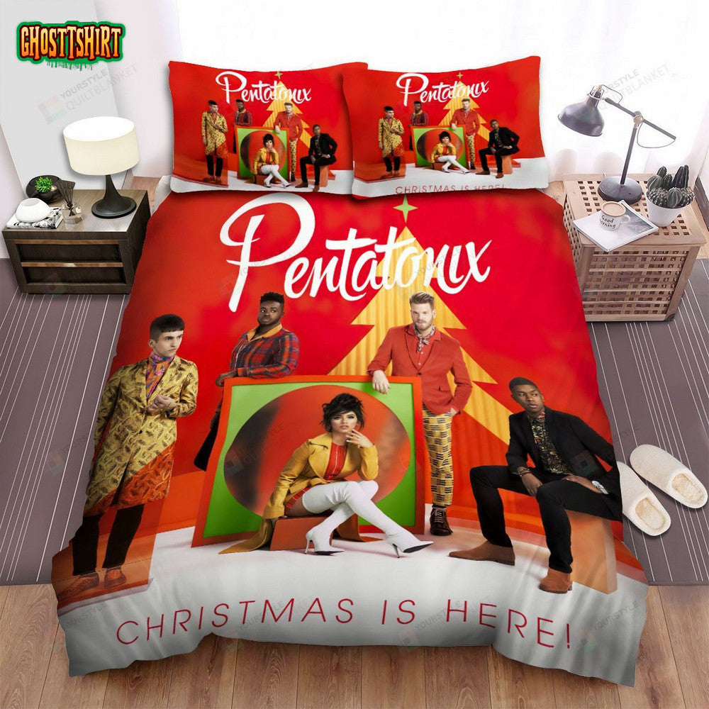Pentatonix Album Cover Christmas Is Here Bed Sheets Spread Comforter Duvet Cover Bedding Set