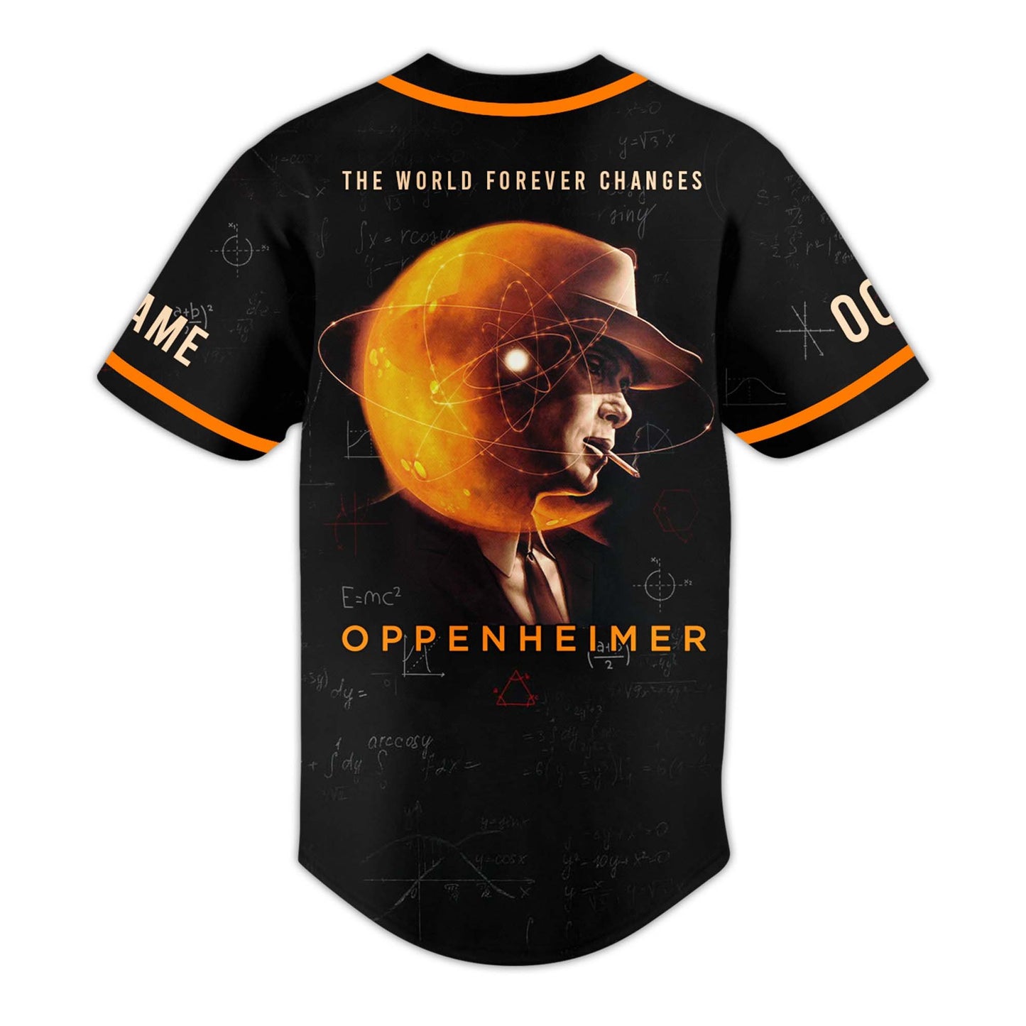 Personalized Black Shirt Stylish Oppenheimer Baseball Jersey