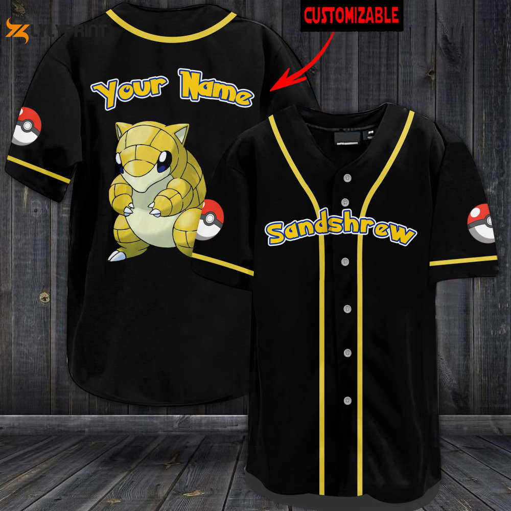 Personalized Sandshrew Baseball Jersey - Gift for Men Women - lylyprint.com
