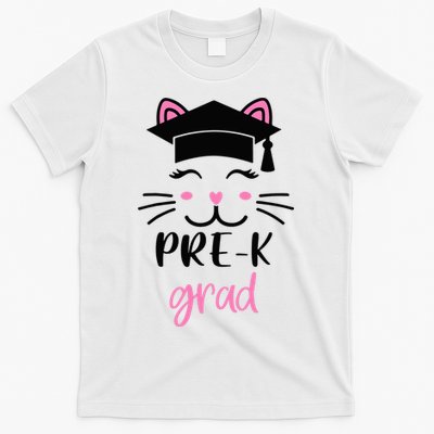Pre-K Grad Last Day of School Cute Cat Face T-Shirt