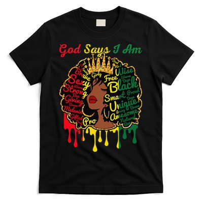 Proud Juneteenth God Says I Am Black History Month T-Shirt