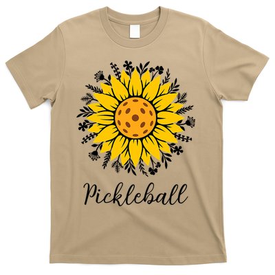 Pickleball Mother's Day Flower Cute Sunflower T-Shirt