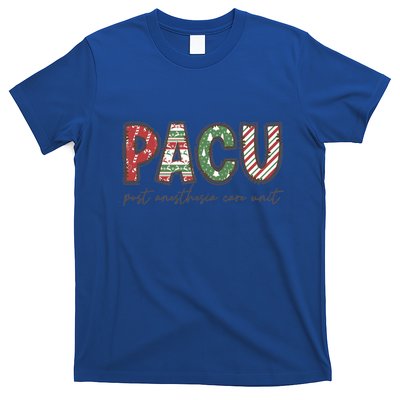 Pacu Squad Crew Nurse Christmas Post Anesthesia Care Unit Gift T-Shirt