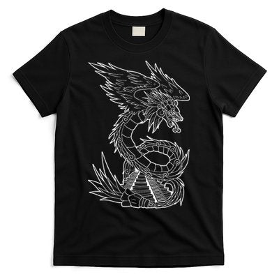 Quetzalcoatl Ancient Aztec Serpent Mayan Temple Inca Toltec T-Shirt