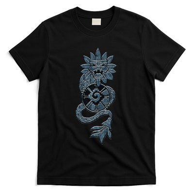 Quetzalcoatl Aztec Serpent Mayan Aztec Stone Inca Toltec T-Shirt