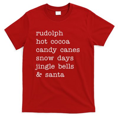 Rudolph Hot Coca Christmas Holiday Festive T-Shirt