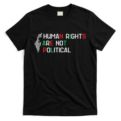 retro Human Rights Are Not Political Support Palestine T-Shirt
