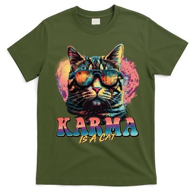 Retro Karma Is A Cat T-Shirt