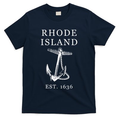 Ri Vintage Rhode Island Anchor T-Shirt