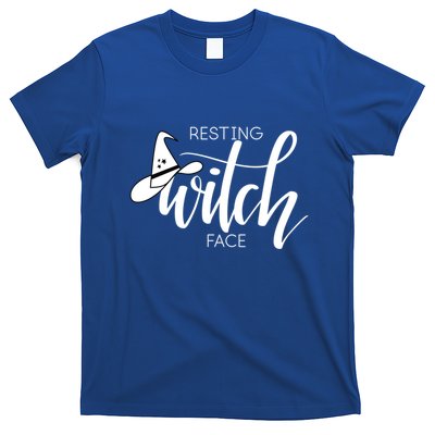 Resting Witch Face With Witch Hat Funny Halloween Design Funny Gift T-Shirt