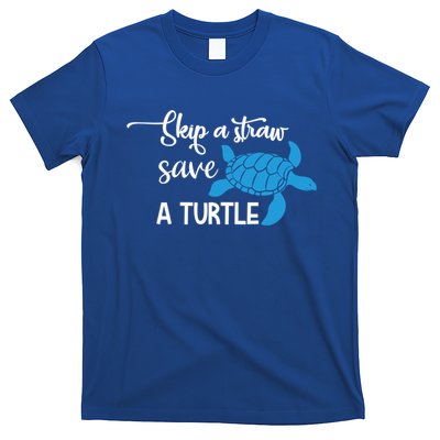 Skip A Straw Save A Turtle Animal Protection Gift Cool Gift T-Shirt