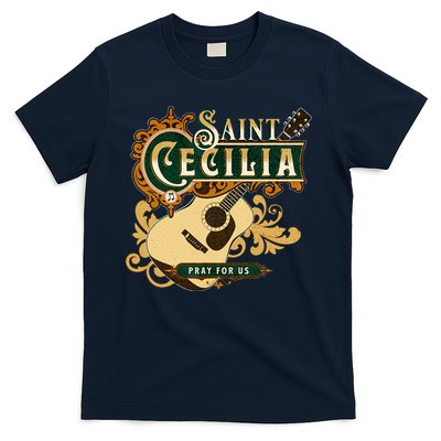 St Cecilia Of Rome Saint Of Music Catholic Guitar T-Shirt