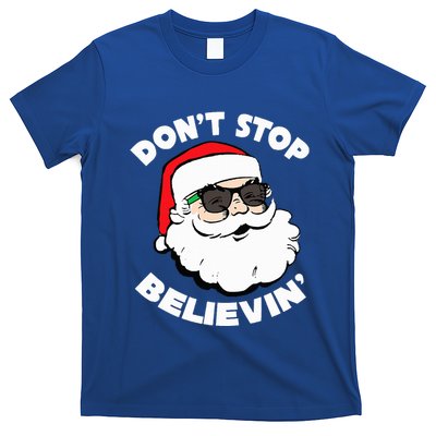 Santa Claus Sunglasses Funny Santa Shades Christmas Santa T-Shirt