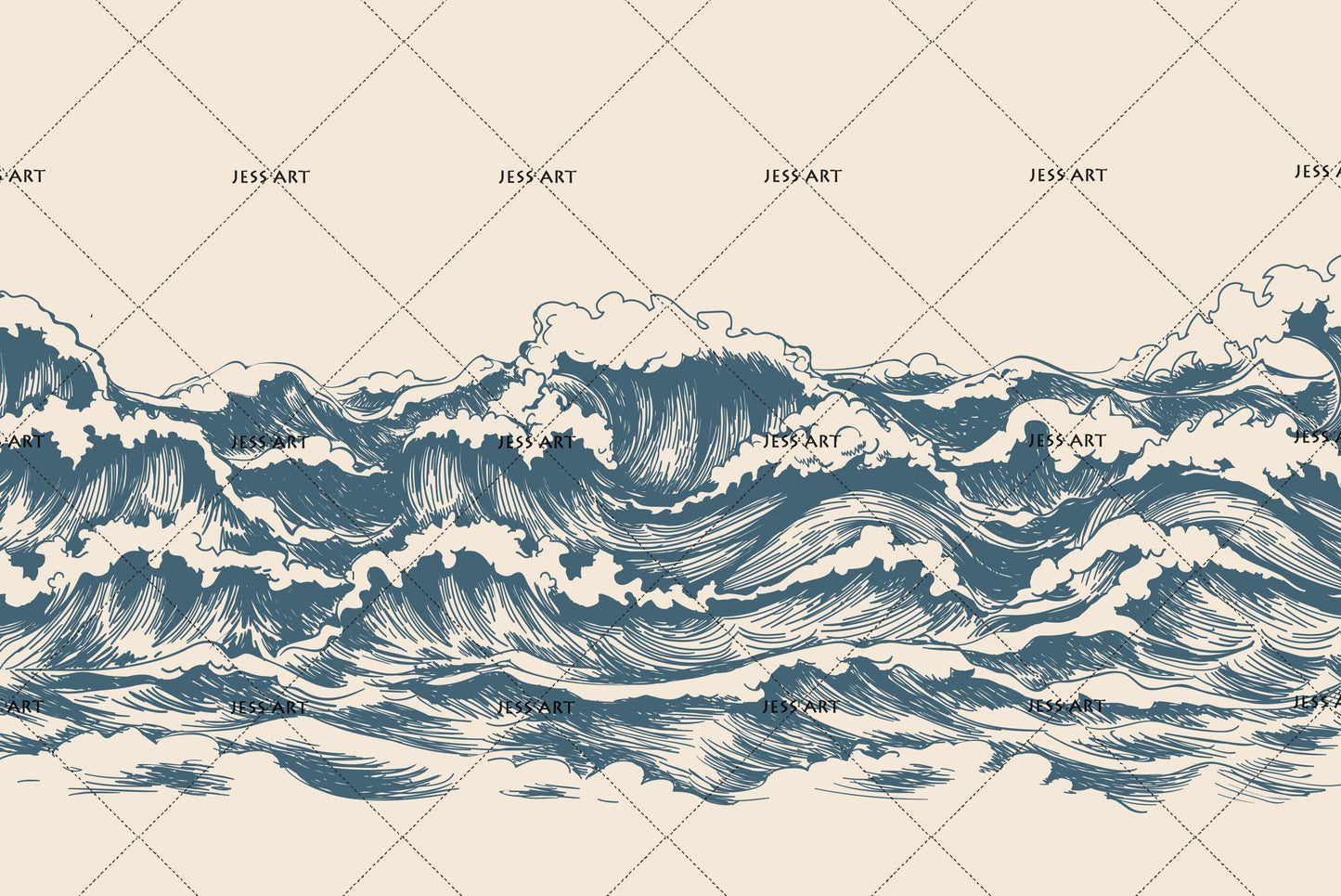 3D Blue Wave Quilt Cover Set Bedding Set Pillowcases 118