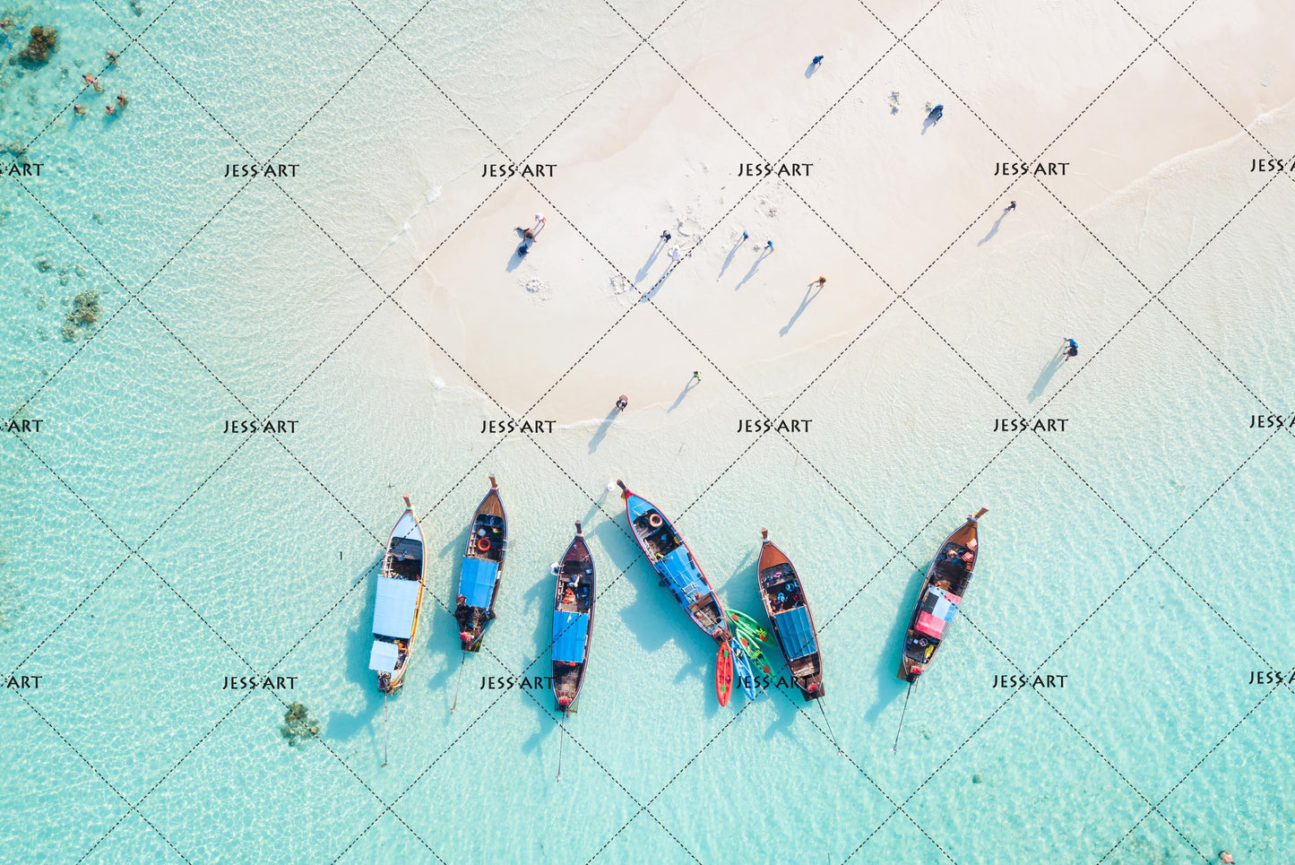 3D Blue Sea Beach Boat Quilt Cover Set Bedding Set Pillowcases 49