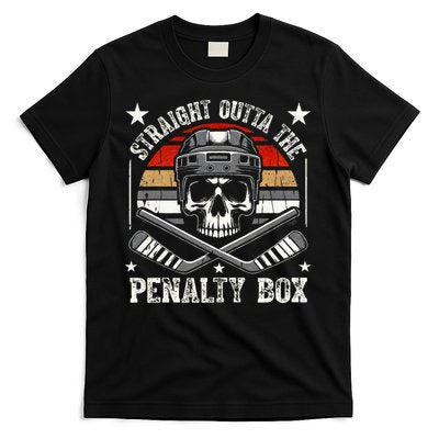 Straight Outta The Penalty Box retro Hockey Player T-Shirt