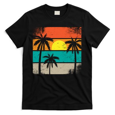 Summer Retro Palm Trees Tropical T-Shirt
