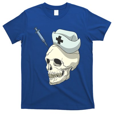 Skull Skeleton Nurse Injection Cute Gift T-Shirt
