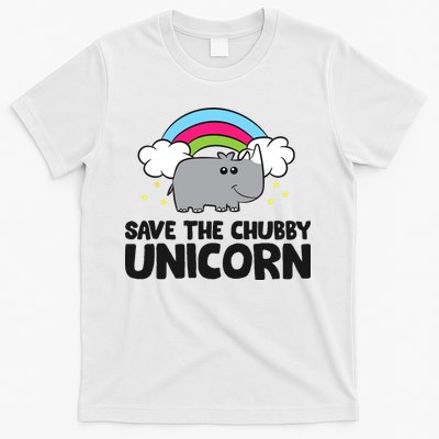 Save The Chubby Unicorn Love Rhinos T-Shirt