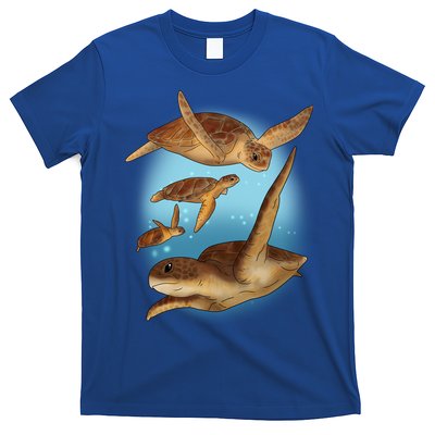 Sea Turtle Ocean Skip A Straw Save A Turtle Gift T-Shirt