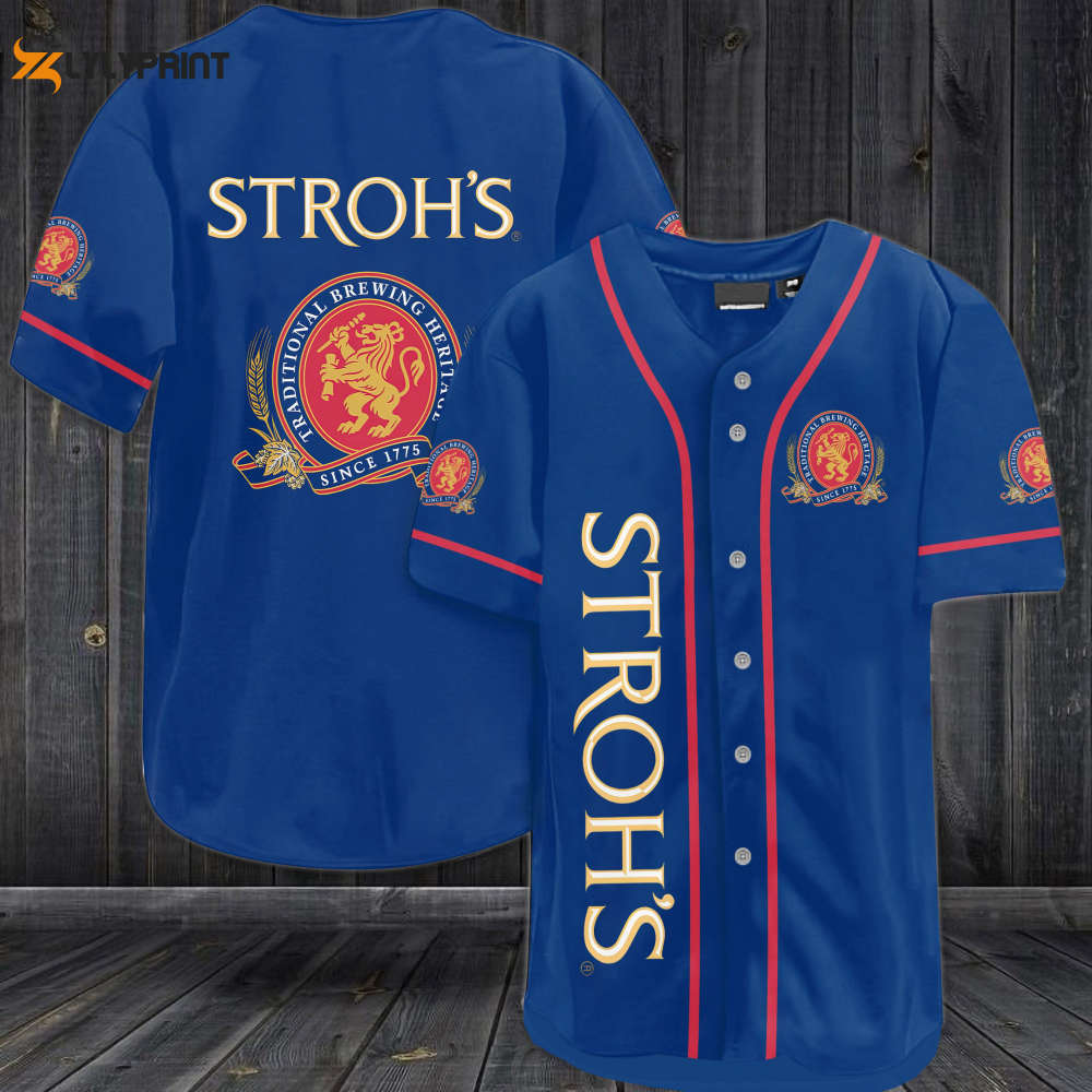 Stroh's Since 1775 Beer Baseball Jersey - lylyprint.com