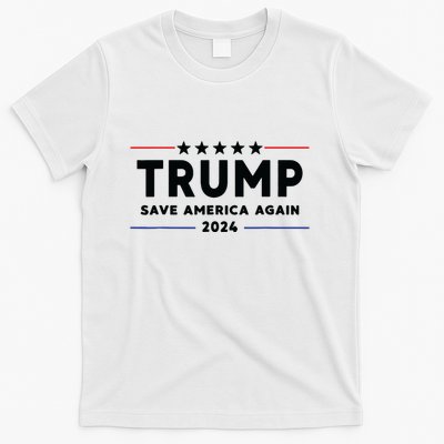 Trump 2024 Save America Again Vote Trump White T-Shirt