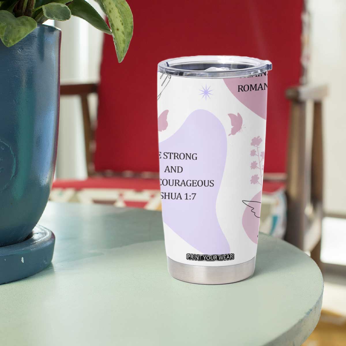 Aesthetic Floral Christian Tumbler Cup I Am A Child Of God Religious Faith Inspirational Bible Verse TB02