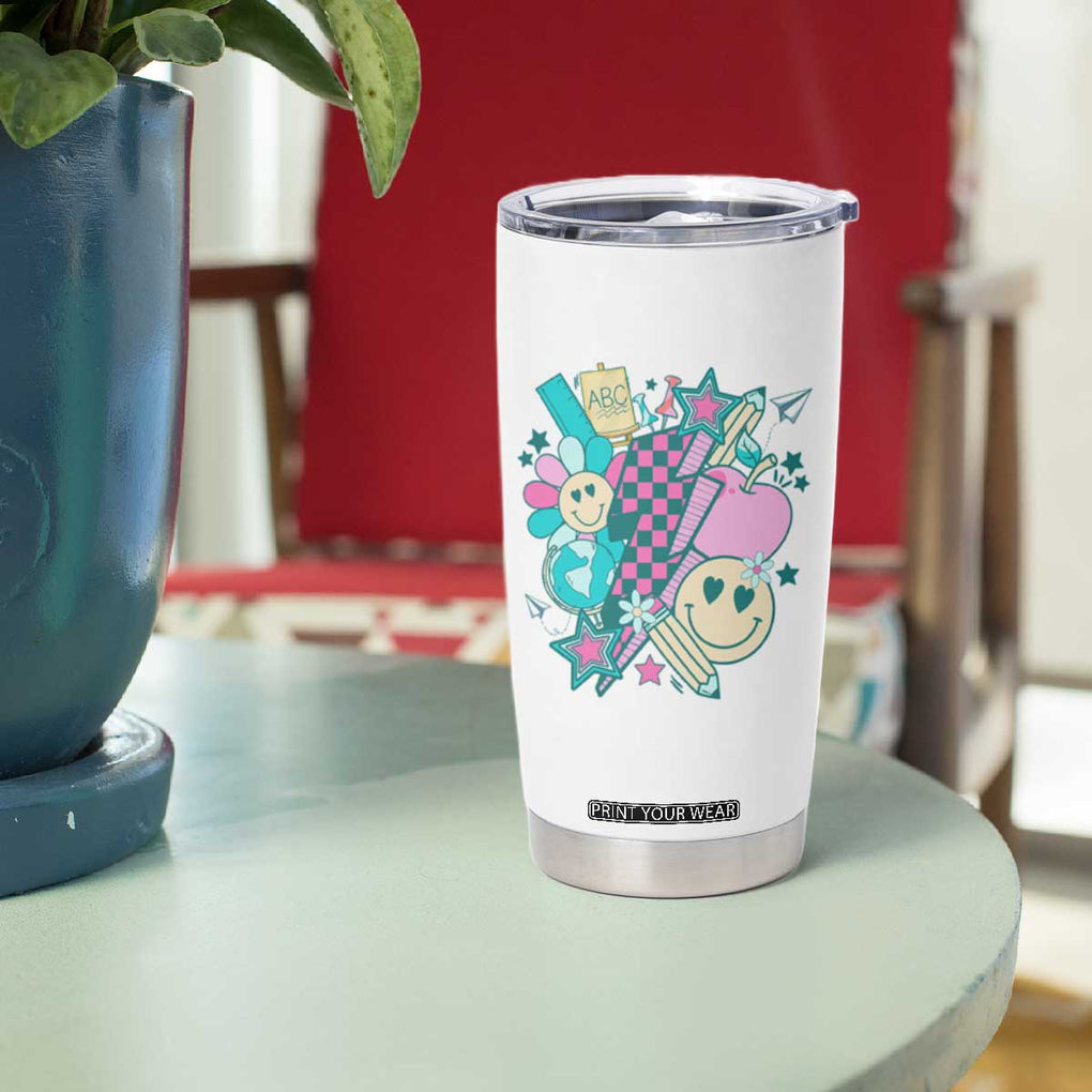 Cool Teacher Club Retro Groovy Tumbler Cup TB09
