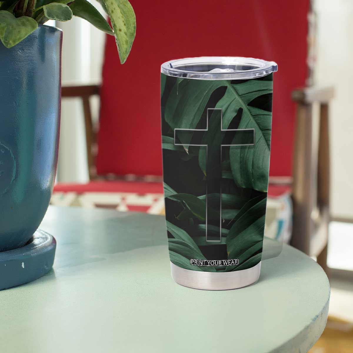 Christian Tumbler Cup Be Still And Know That I Am God Aesthetic TB09