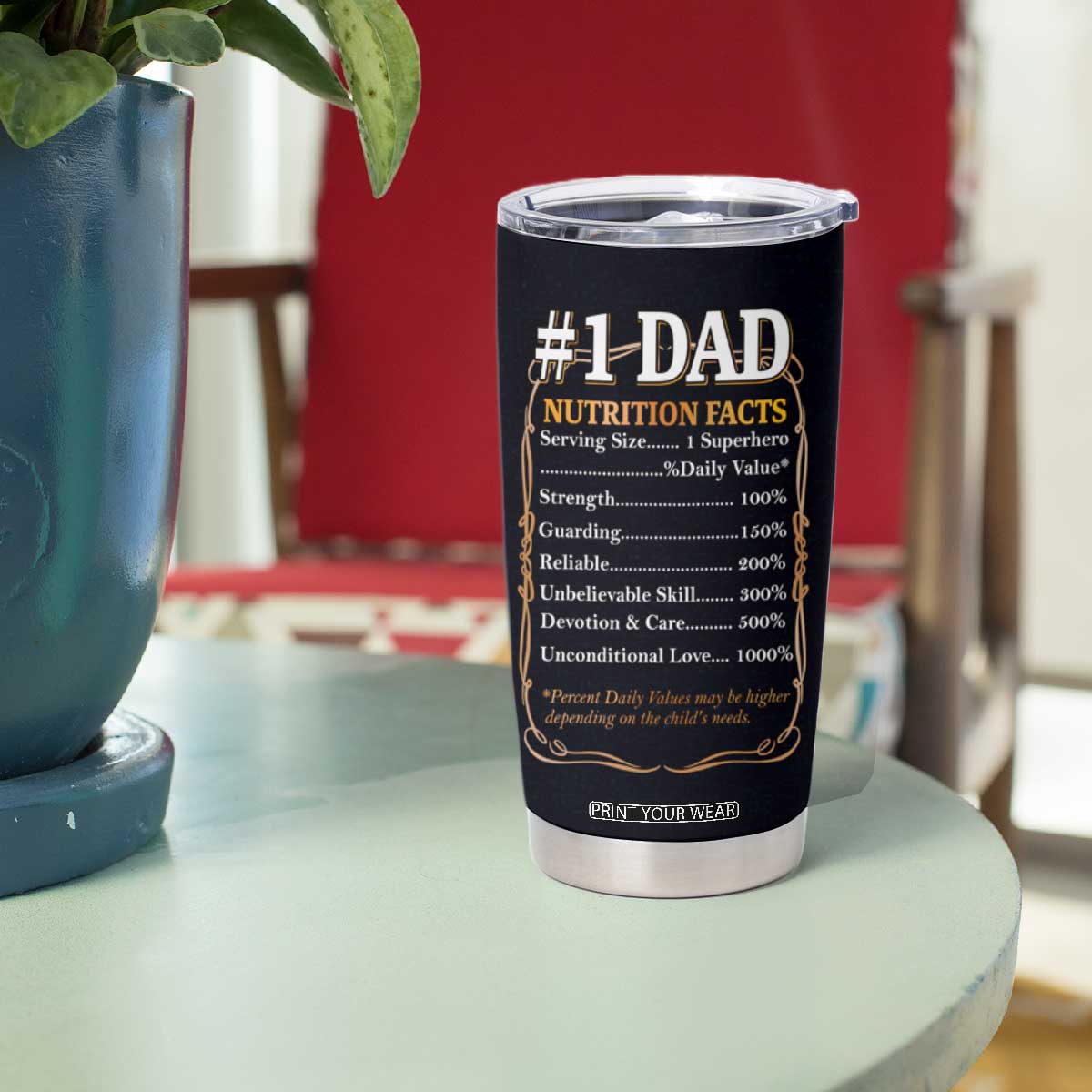 Best Dad Ever Tumbler Cup No.1 Dad The Man The Myth TB09