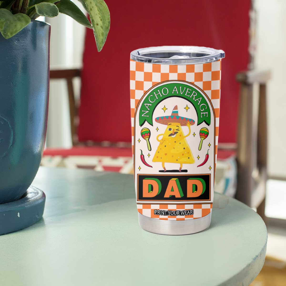 Best Dad Ever Tumbler Cup Nacho Average Dad Spanish Funny Gifts For Dad TB09