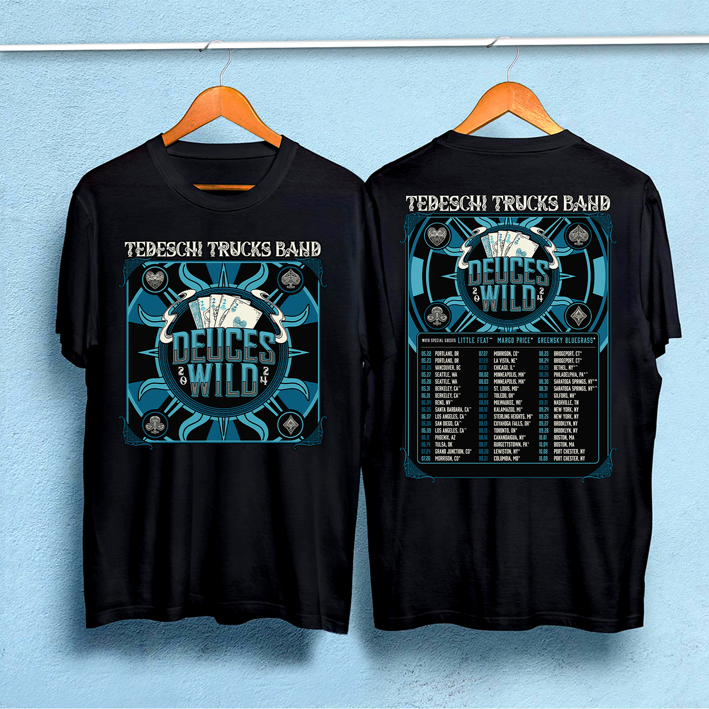 Tedeschi Trucks Band 2024 Deuces Wild North American Tour Shirt