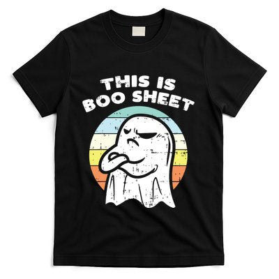 This Is Boo Sheet Ghost Retro Halloween Costume T-Shirt