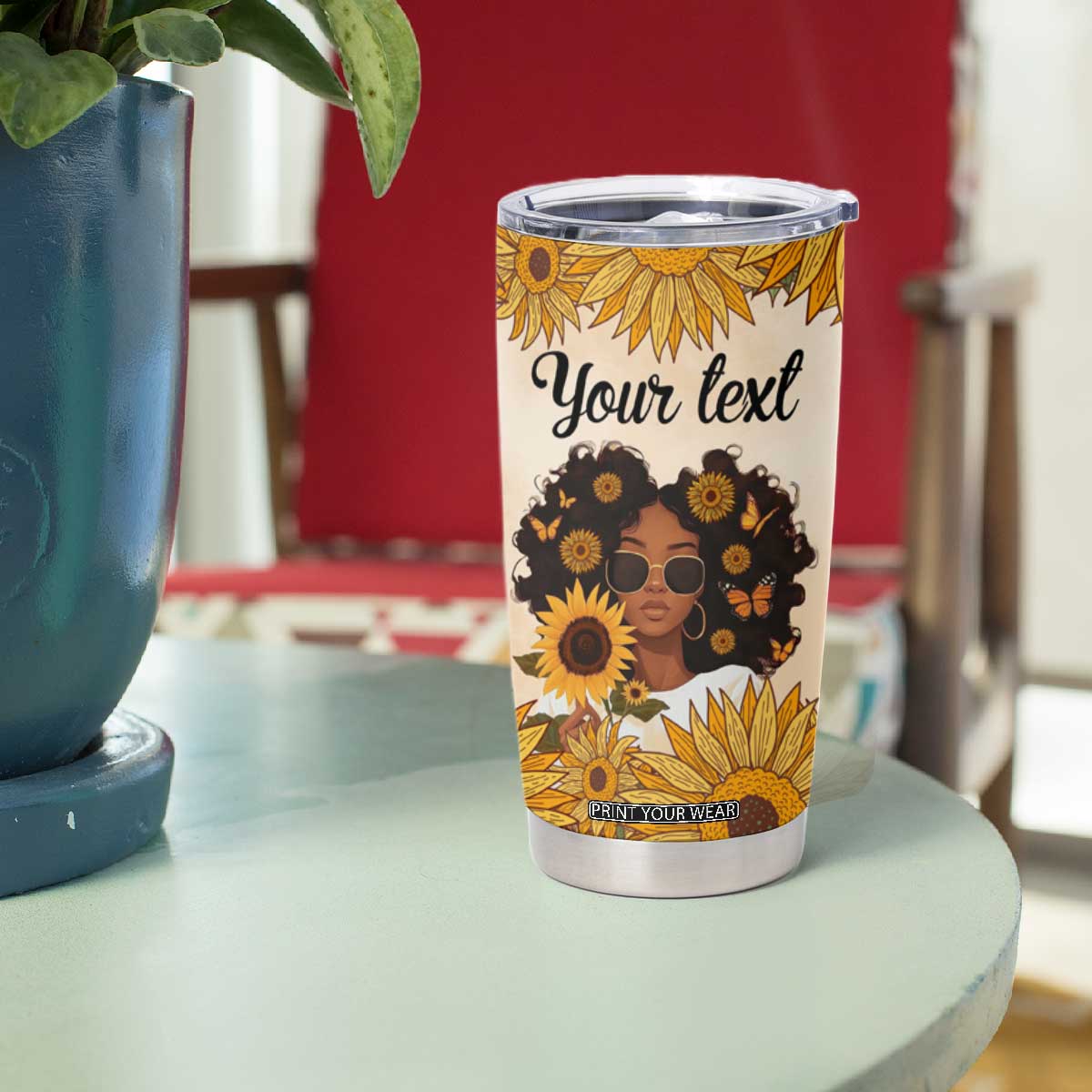 Black Is Beautiful I Love Being Me Tumbler Cup Personalized TS04