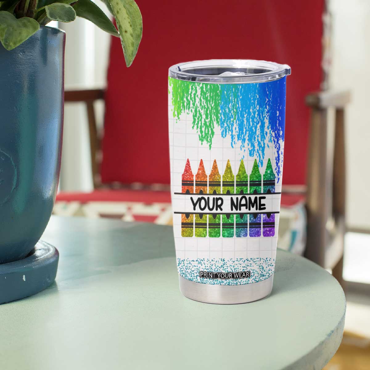 A Teacher Takes A Hand Open A Mind And Touches A Heart Tumbler Cup Personalized TS04