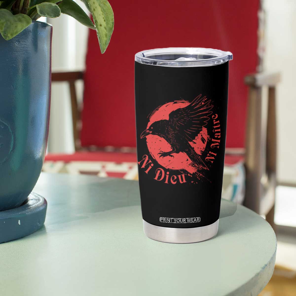 Anarchism Tumbler Cup Ni Dieu Ni Maitre Neither God Nor Master TS09
