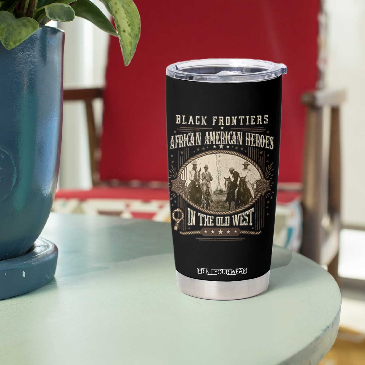 African American Cowboy Tumbler Cup Black Frontiers African American Heroes In The Old West TS11